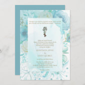 BYZANTINE Crowning Ceremony Weddenschap Rite Blauw Kaart (Voorkant / Achterkant)