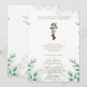 BYZANTINE Crowning Ceremony Weddenschap Rite Cross Kaart (Voorkant / Achterkant)