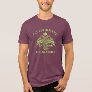 Byzantine Eagle Conformity Is Cowardice Tee Tri-Blend Shirt