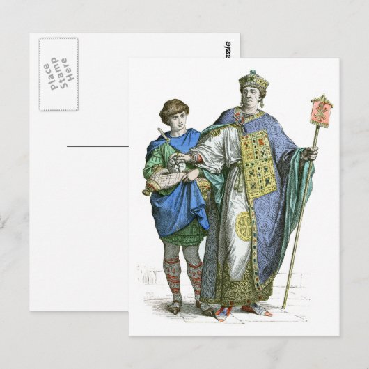 Byzantine Emperor Briefkaart (Voorkant / Achterkant)