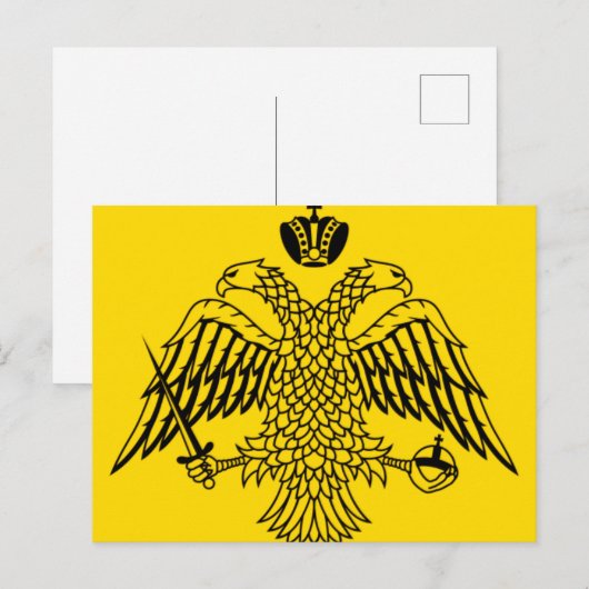 Byzantine Empire Flag Briefkaart (Voorkant / Achterkant)