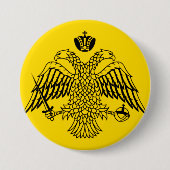 Byzantine Empire Flag Ronde Button 7,6 Cm (Voorkant)