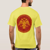 Byzantine Empire Palaiologos Seal T-shirt (Achterkant)