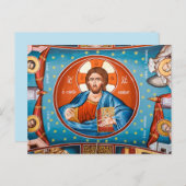 byzantine jesus briefkaart (Voorkant / Achterkant)