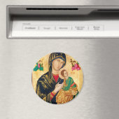 Byzantine Maagd Maria en Kind Icon Kerstmis Magneet (Insitu (Vaatwasser))