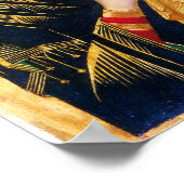 Byzantine Maagd Maria en Kind Icon Kerstmis Poster (Hoek)