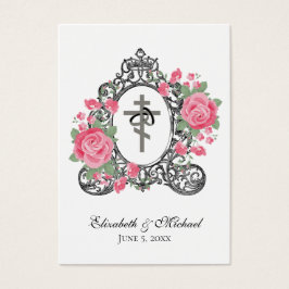 Byzantine Orthodox Eastern Rite Weddenschap Heilig Visitekaartje