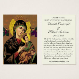 Byzantine Orthodox Eastern Rite Weddenschap Heilig Visitekaartje