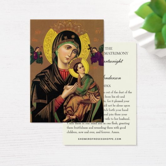 Byzantine Orthodox Eastern Rite Weddenschap Heilig Visitekaartje (Bureau)