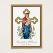 Byzantine Orthodox Eastern Rite Weddenschap Heilig Visitekaartje (Voorkant)