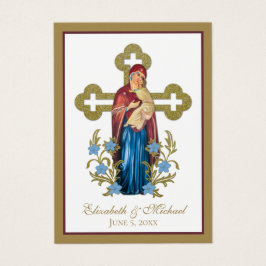 Byzantine Orthodox Eastern Rite Weddenschap Heilig Visitekaartje