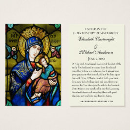 Byzantine Orthodox Eastern Rite Weddenschap Heilig Visitekaartje