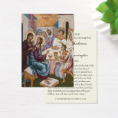 Byzantine Orthodox Eastern Rite Weddenschap Heilig Visitekaartje (Bureau)