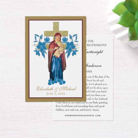 Byzantine Orthodox Eastern Rite Weddenschap Heilig Visitekaartje (Bureau)