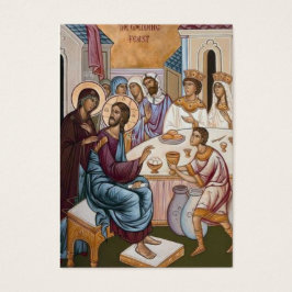Byzantine Orthodox Eastern Rite Weddenschap Heilig Visitekaartje