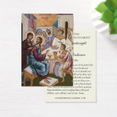 Byzantine Orthodox Eastern Rite Weddenschap Heilig Visitekaartje (Bureau)