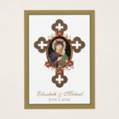 Byzantine Orthodox Eastern Rite Weddenschap Heilig Visitekaartje (Voorkant)