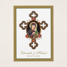 Byzantine Orthodox Eastern Rite Weddenschap Heilig Visitekaartje