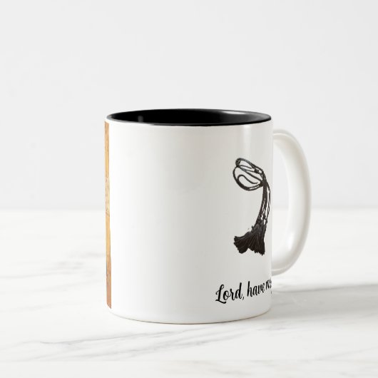 Byzantine Orthodox Jesus Prayer Coffee Mok (Voorkant rechts)