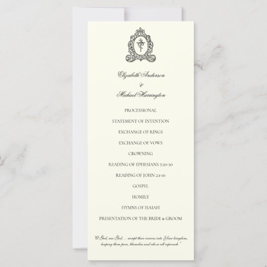 Byzantine Orthodoxe katholieke bruiloft (Achterkant)