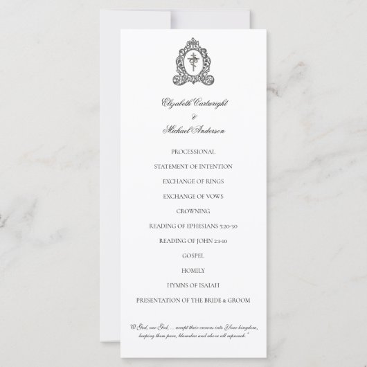 Byzantine Orthodoxe katholieke bruiloft (Achterkant)