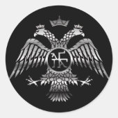 Byzantine Ronde Sticker (Voorkant)