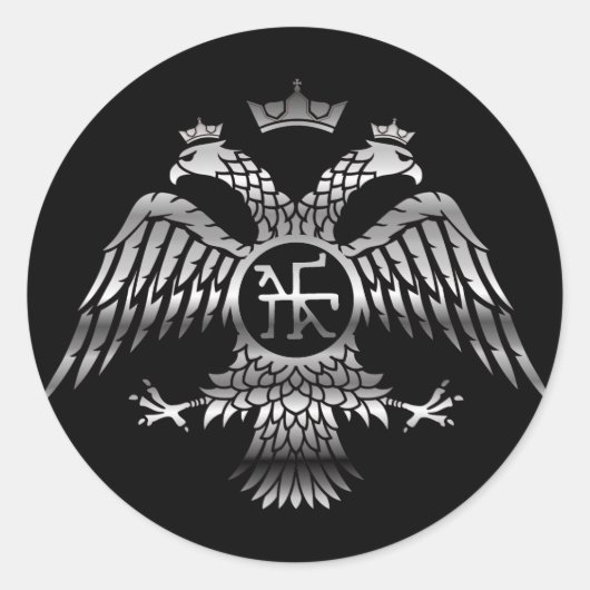 Byzantine Ronde Sticker (Voorkant)