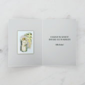 Byzantine Slavonic Kathokatholieke Pascha Pasaster Feestdagen Kaart (Binnen)