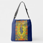 Byzantine volkskunst Jezus Crossbody Tas (Achterkant)