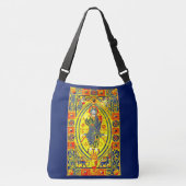 Byzantine volkskunst Jezus Crossbody Tas (Voorkant)