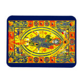 Byzantine volkskunst Jezus Magneet (Horizontaal)