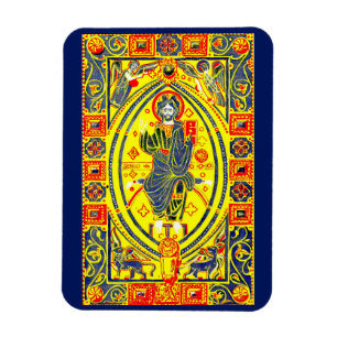 Byzantine volkskunst Jezus Magneet