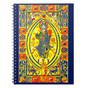 Byzantine volkskunst Jezus Notitieboek
