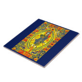 Byzantine volkskunst Jezus Tegeltje (Zijkant)