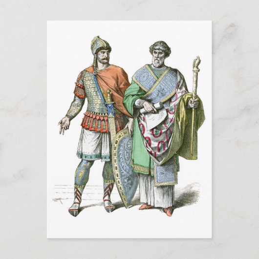Byzantine Warrior en kanselier Briefkaart (Voorkant)