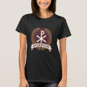 Byzantium Chi Rho Symbool van het Byzantijnse Rijk T-shirt (Voorkant)