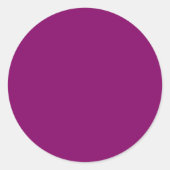 Byzantium Paars Ronde Sticker (Voorkant)
