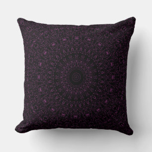 Byzantium Paarse Mandala met Ingewikkelde Symmetri Kussen