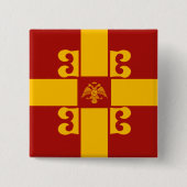 Byzantium Square Pin Vierkante Button 5,1 Cm (Voorkant)