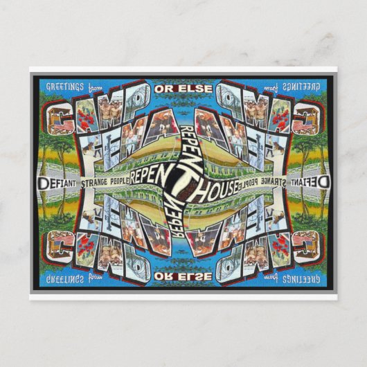 BZ Art: Camp FEMA-Briefkaarten Briefkaart (Voorkant)