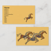 BZ- Galloping Horses Visitekaartje... Visitekaartje (Voorkant / Achterkant)