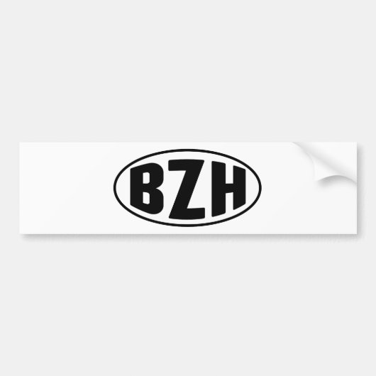 BZH Bretagne Breton Breizh Bumpersticker (Voorkant)