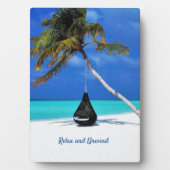 Bzij- en palmstructuur/Relax Fotoplaat (voorkant)