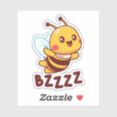 BZZZZ Schattigee Kinderbijen voor Kinderen - Carto Sticker (Vel)