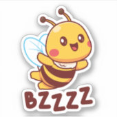 BZZZZ Schattigee Kinderbijen voor Kinderen - Carto Sticker (Voorkant)