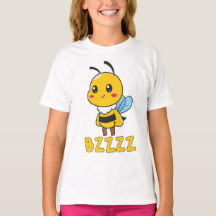 BZZZZ Schattigee Kinderbijen voor Kinderen - Carto T-shirt
