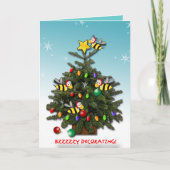 BZZZZZY HET VERFRAAIEN! FEESTDAGEN KAART (Voorkant)