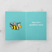 BZZZZZY HET VERFRAAIEN! FEESTDAGEN KAART (Binnen)