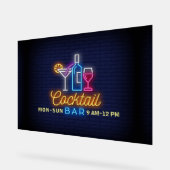 C0cktail auto neon teken acryl bord (Hoek)