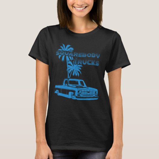 C10, Jimmy, slammed, Squarebody Truck, Suburban, B T-shirt (Voorkant)
